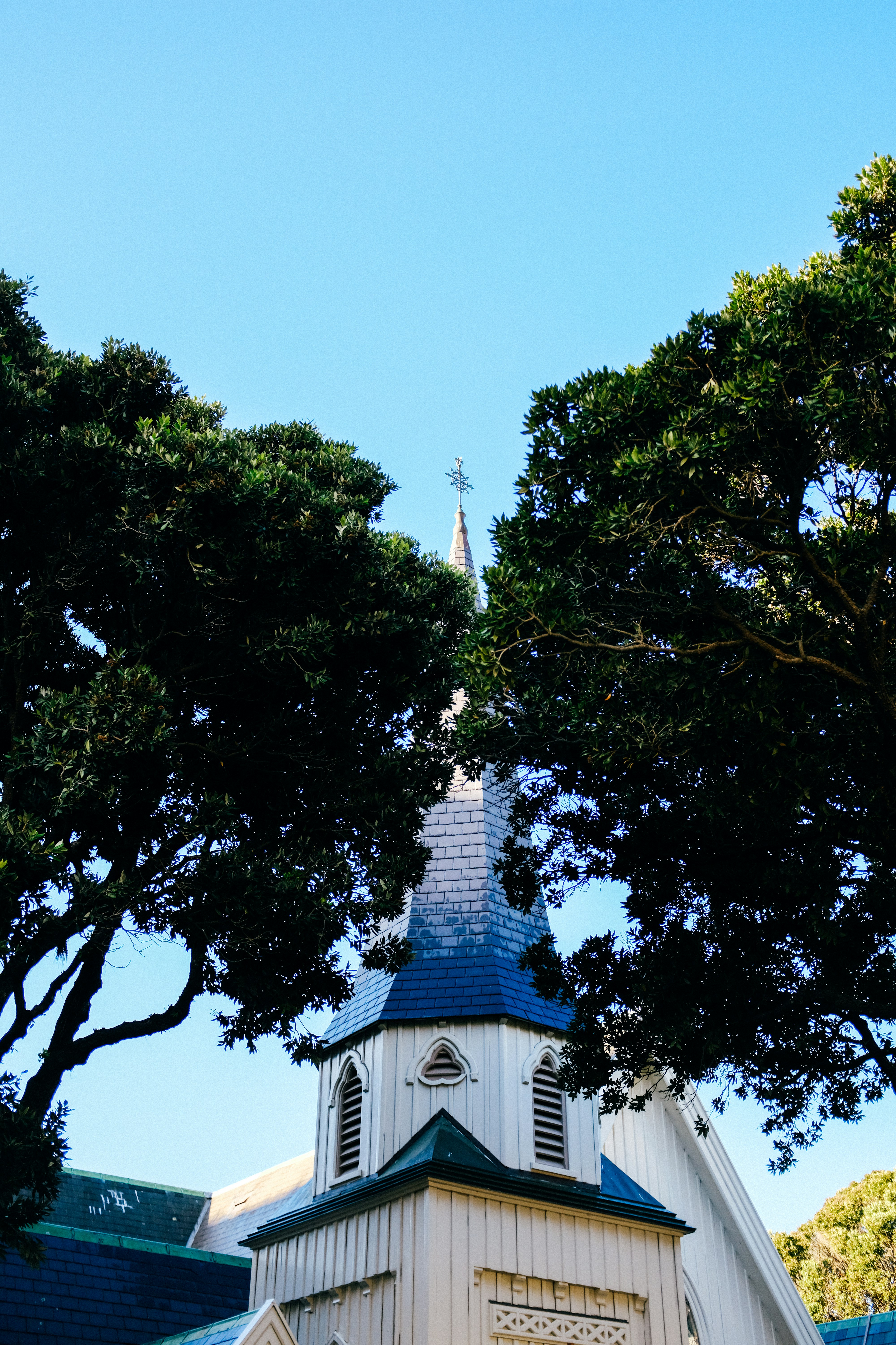 blue and white tower under blue sky during daytime